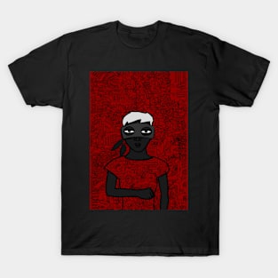 Messiah - Female Character with Basic Mask and Dark Eyes T-Shirt